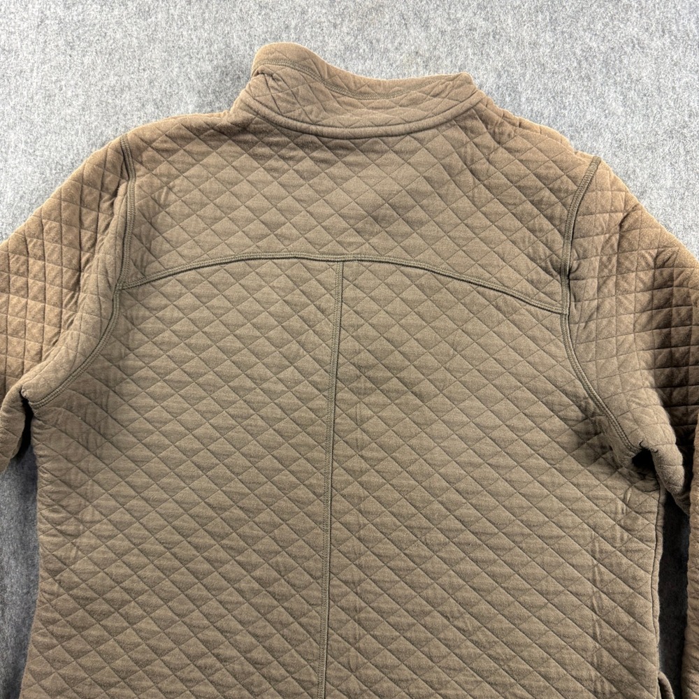 Duluth Trading Co Women Size L Brown Quilted Snap Neck Pullover Sweatshirt * - Picture 15 of 16